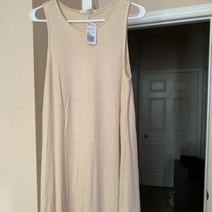 Taupe/cream midi dress size xl NWT